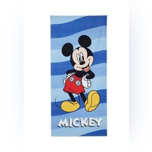 Disney Mickey Mouse Classic Beach Towel Comfy Cozy Large Size 28” x  58” Cotton